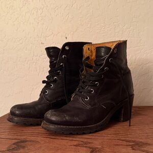 Frye Black Leather Women's Boots